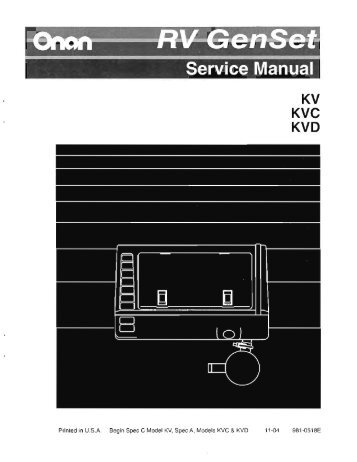 onan dgea parts manual